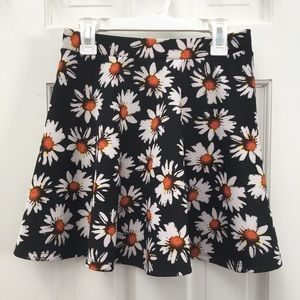 DAISY PRINT SKATER SKIRT